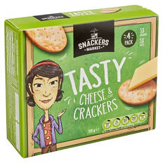 Tasty Cheese and Water Crackers 4 Pack 100g